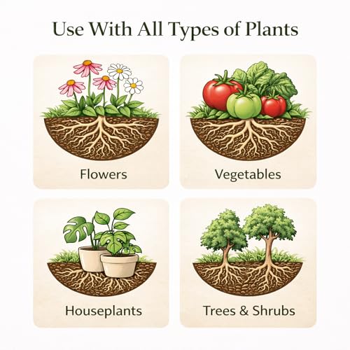Mycorrhizal Fungi Plus Starter Fertilizer for Plants, Made in The USA, Plant Success Organics, Root Stimulator, Treats 480 Plants