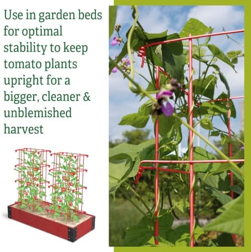 Gardener's Supply Company Lifetime Tomato Cages, Green, Set of 4