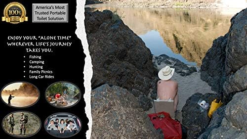 Cleanwaste GO Anywhere Complete Portable Camping Toilet with 3 Waste Kits