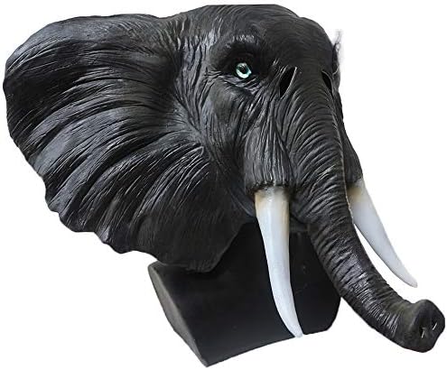 Latex Animal Full Head African Elephant Mask Animal Fancy Masquerade Party Costume Mask