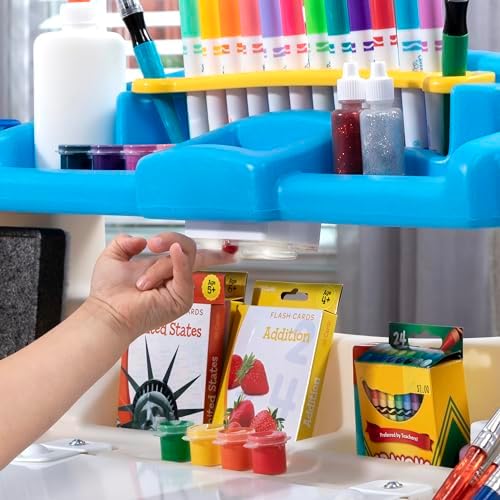 Step2 Deluxe Art Master Desk, Kids Activity Table & Chair, Arts & Crafts Desk, Made of Durable Plastic, For Toddlers 3+ Years Old