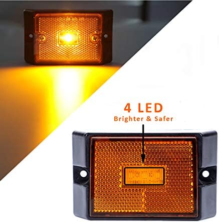 CZC AUTO 12V Submersible LED Trailer Light Kit, Under 80 Inch Boat Utility | Trailer Lights and Wiring Kit for Utility Trailer, Boat Trailer, Jet Ski