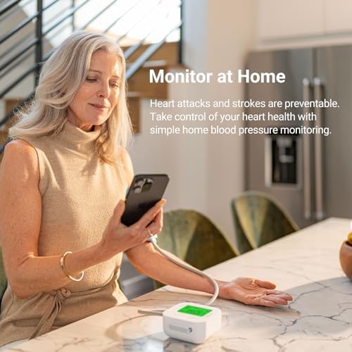 iHealth Track Smart Upper Arm Blood Pressure Monitor with Wide-Range Cuff | Bluetooth BP monitor for standard to large adult arms