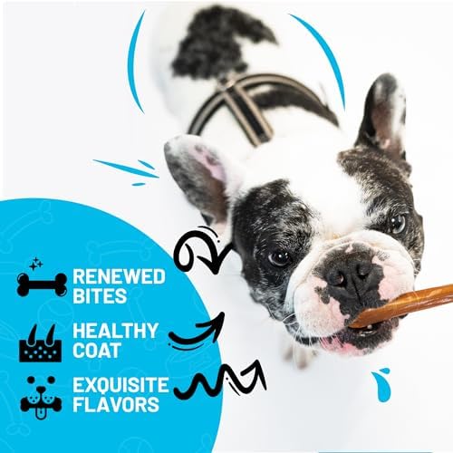 Sitka Farms Bully Sticks for Dogs, Dog Chews and Treats, 6 Inch, 20 Count