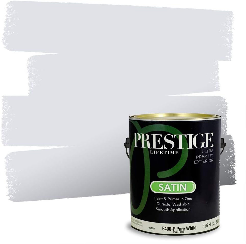 PRESTIGE Paints Exterior Paint and Primer In One, 1-Gallon, Semi-Gloss, Comparable Match of Sherwin Williams* Nifty Turquoise*