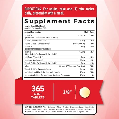Nature's Truth One Daily Multivitamin for Men and Women | 365 Mini Tablets