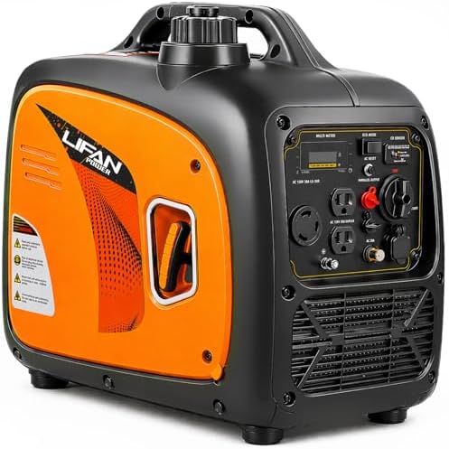 LIFAN 6900W Inverter Generator for Home Backup, 120/240V, Remote Start | 5500W Rated Gas Power, Pure Sine Wave, CO-Minder, RV Ready, Up to 14H at 25% Load