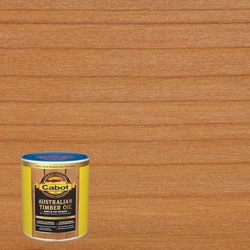 Cabot Australian Timber Oil Wood Stain and Protector, Honey Teak, 1 Quart