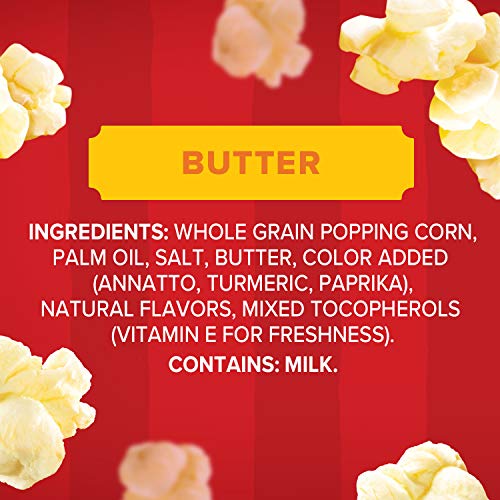 Orville Redenbacher's Movie Theater Butter Microwave Popcorn, 3.29 Ounce Classic Bag, 24-Count