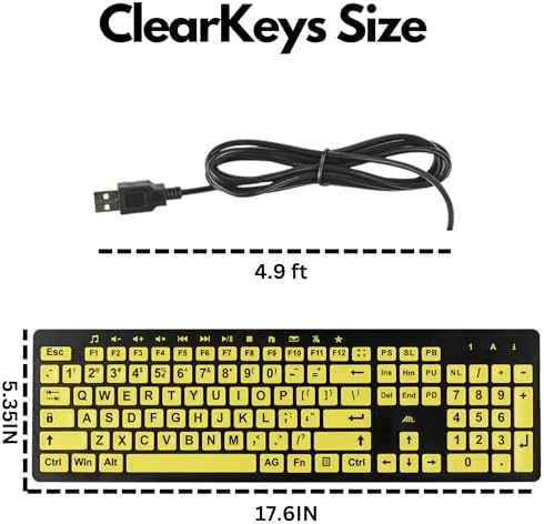 Clevy Large Print Computer Keyboard