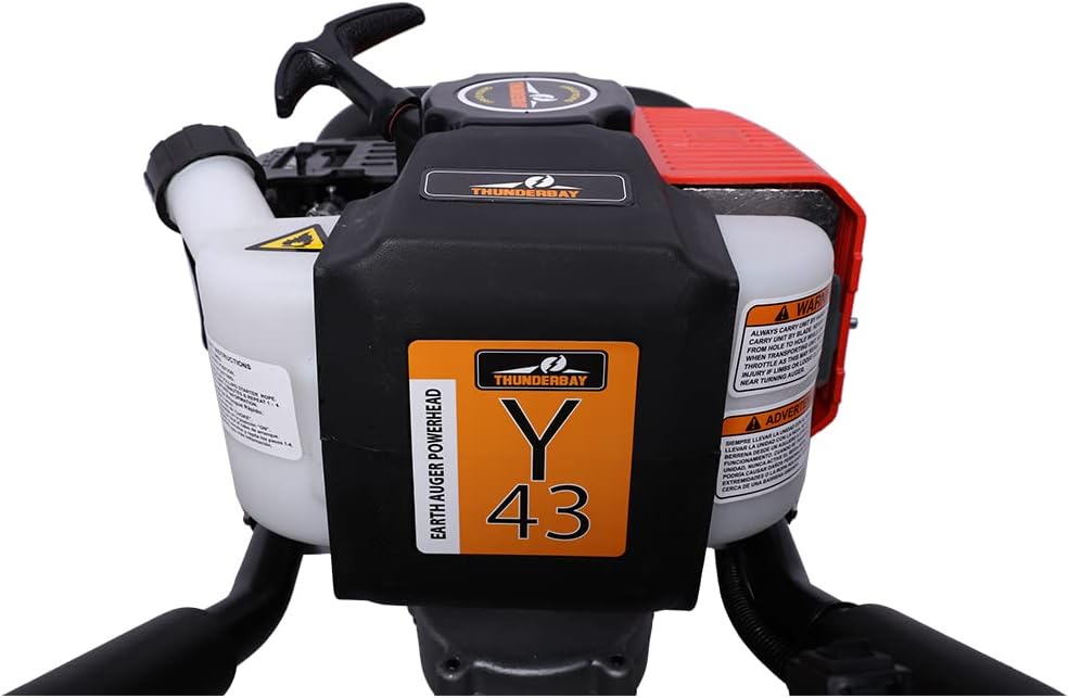 THUNDERBAY Partner Up 1 or 2 Man Earth Auger with 52cc, 2 Cycle Engine+ Extension