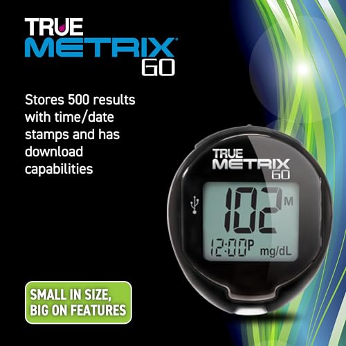 TRUE METRIX AIR Meter Kit, Glucose Monitor, Supplies, Log Book, Solution