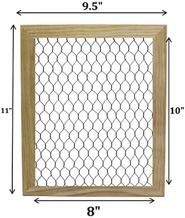 Creative Hobbies Unfinished Wood Chicken Wire Frame - Ready to Decorate, Add Photos, Collages