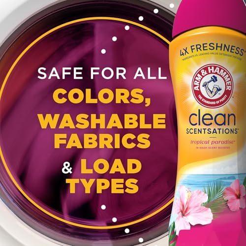 Arm & hammer In-Wash Scent Booster, Tropical Paradise, 24 oz | In-Wash Laundry Fragrance, Tropical Paradise Scent