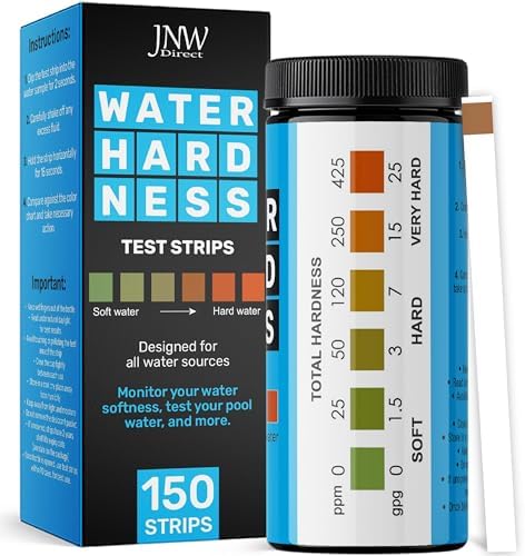 Pool Test Strips for Pools and Spas - 7 in 1 Water Test 100 Pack | Includes 100 pool test strips that measure chlorine, bromine, pH, alkalinity, hardness and cyanuric acid in 30 seconds.