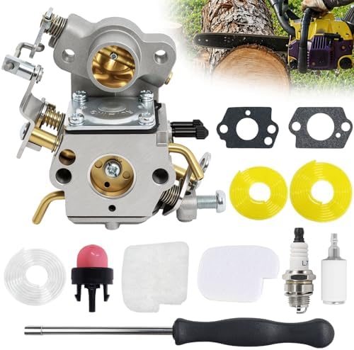 Podoy PP4218A P3314 Carburetor Compatible with Poulan Pro Chainsaw | Replaces 545070601 530070701 530035590, Compatible with P3416 P3816 PR4218 PP4218A 18" 35cc 42cc Craftsman ZAMA C1M-W26C