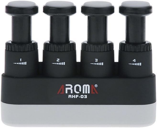 Finger Strengthener, 4 Tension Adjustable Hand Grip Exerciser Ergonomic Silicone Trainer for Guitar, Piano, Trigger Finger Training