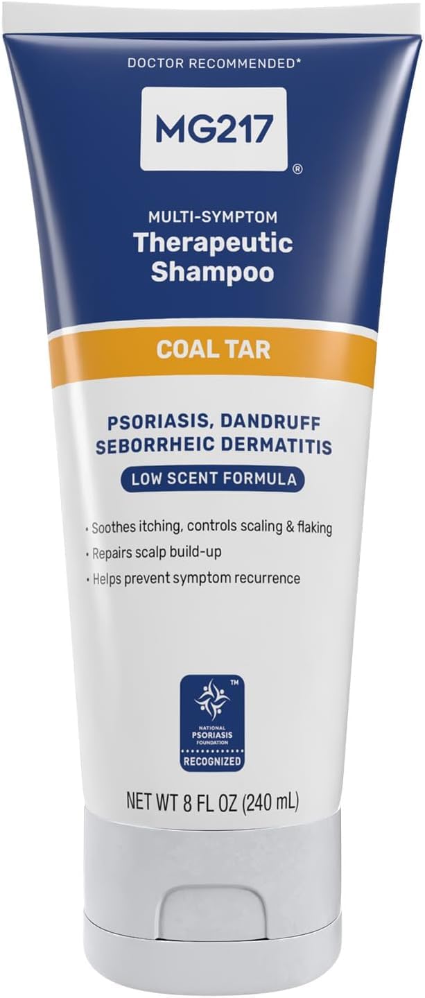 MG217 Psoriasis Medicated Conditioning 3% Coal Tar Shampoo 8 Fl Oz