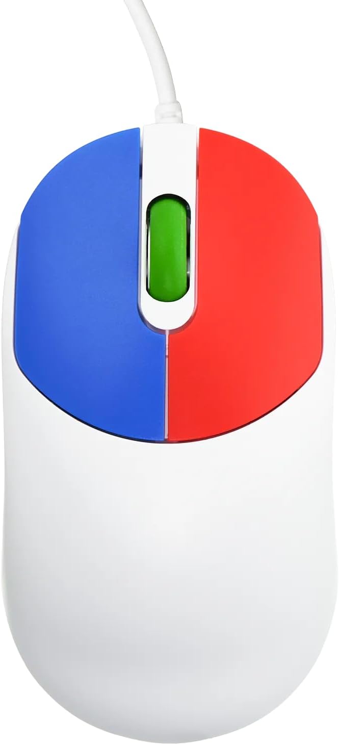 Clevy Kids Mouse - Colorful Ergonomic USB Computer and Laptop Kids Mouse for School and Home Computer Use - Wired Children Friendly - Compatible with Windows, macOS, Chromebook