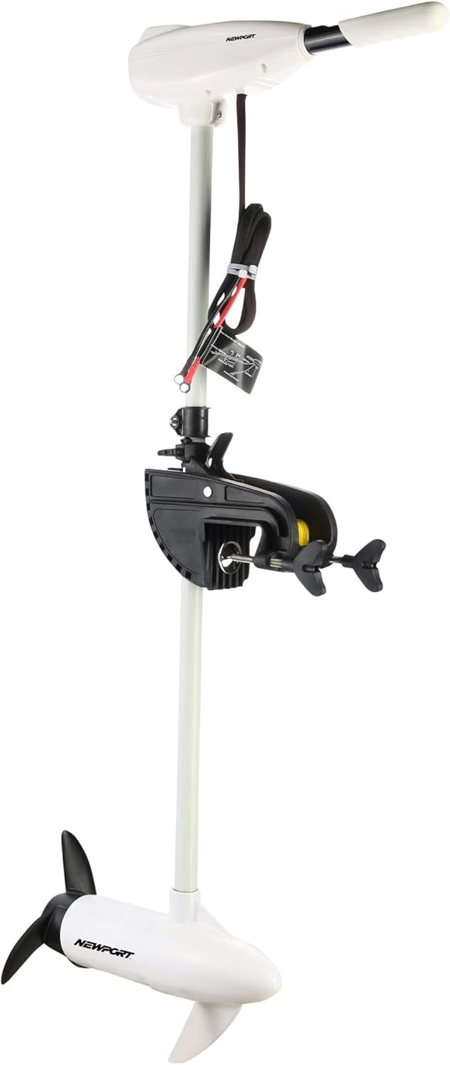 Newport L-Series 86lb Thrust Transom Mounted Saltwater Electric Trolling Motor w/LED Battery Indicator (40" Shaft)