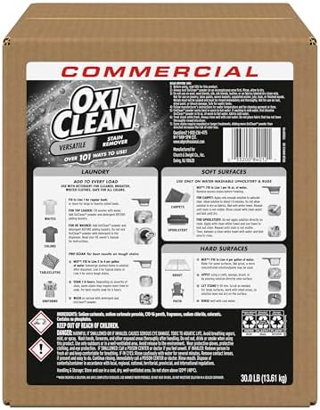 OxiClean Versatile Stain Remover Professional, 7.22 LB Box (Pack of 4) 156 Loads