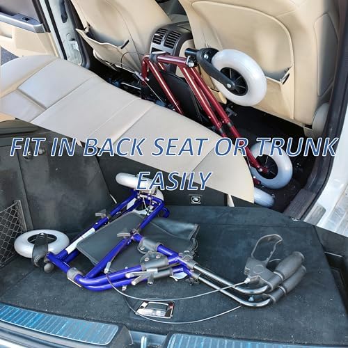 Freedom Lightweight Retractable 3 Wheel Walker with Balloon Tires