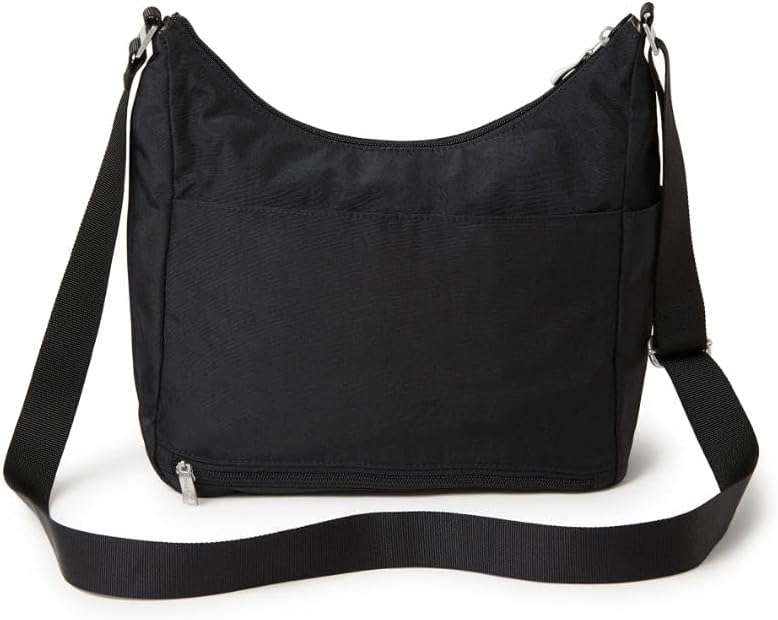 Baggallini womens Everywhere Bagg Crossbody Women 11x9 Lightweight Nylon Hobo Water-resistant Travel Bag W/Rfid