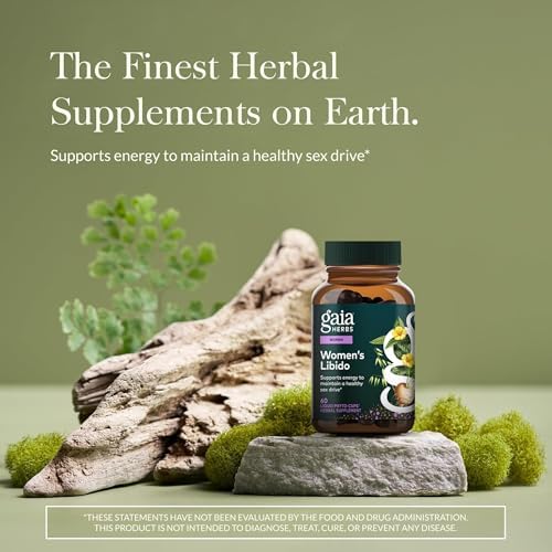 Gaia Herbs Womens Libido - Supports Energy to Maintain Healthy Libido* - with Tribulus & Horny Goat Weed - 60 Vegan Liquid Phyto-Caps (60 Servings)