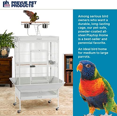 Prevue Pet Products Wrought Iron Select Bird Cage Pewter Hammertone 3153W