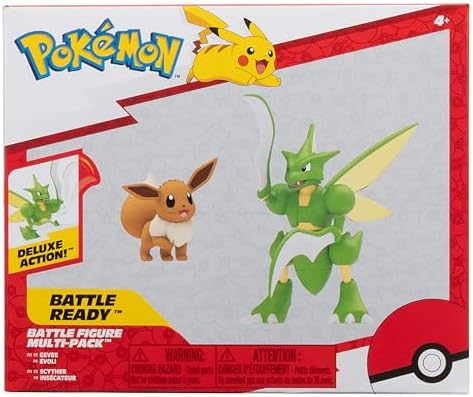 Pokémon Fire and Water Battle Pack - Includes 4.5 Inch Flame Action Charizard and 2" Squirtle Action Figures - Amazon Exclsuive