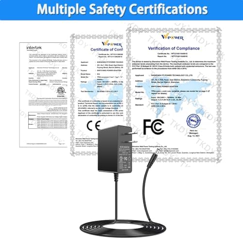 6V 2A Power Supply Cord, for ProForm and Nordictrack Elliptical Charger. | for ProForm 850 510E 480 490 500 600 LE, 390 395 475 510 EX
