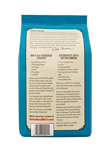 Bob's Red Mill, Flour Unbleached White All Purpose Organic, 80 Ounce