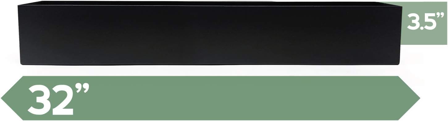 Buhbo Modern Metal Trough Rectangle Planter 32 inch, White
