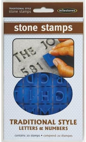 Midwest Products Traditional Letters and Numbers Stepping Stone Stamps (905-20510)