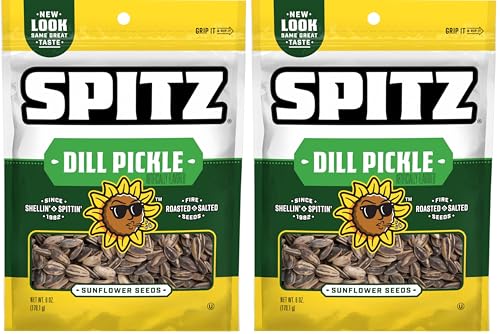 Spitz Sunflower Seeds, Salted, 6 Ounce (Pack of 9)