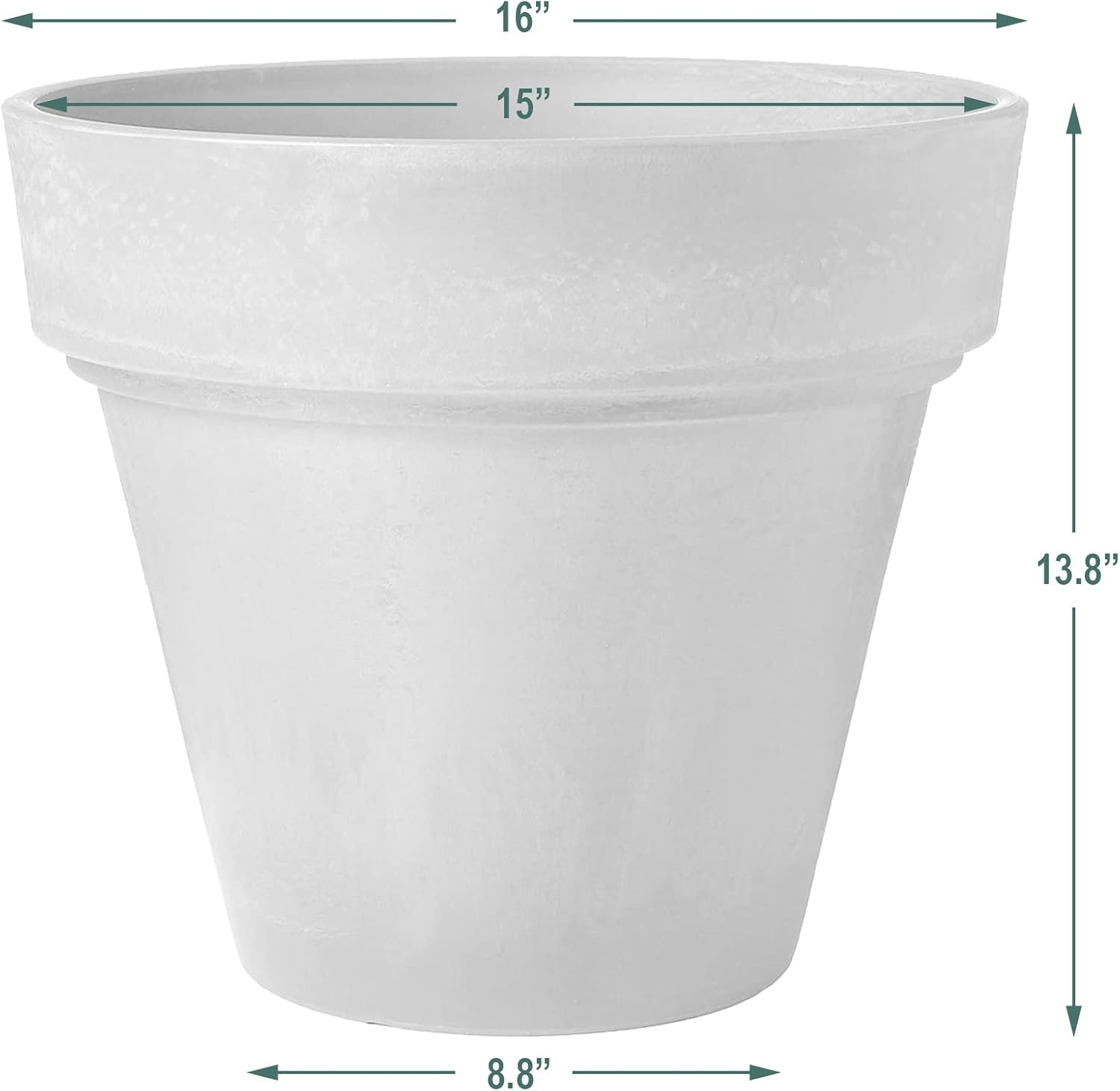 PSW OT55C Arcadia Garden Products Traditional Pot, 21.5 by 20-Inch, Chocolate