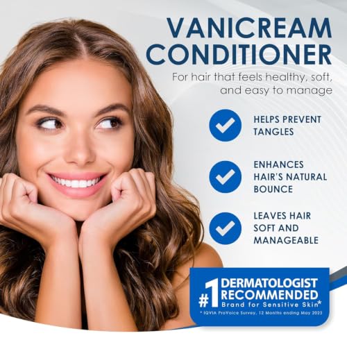 Vanicream Conditioner for Sensitive Skin, Free of Dyes, Fragrance, Lanolin, Parabens and Formaldehyde Releasers, Dermatologist Tested, 12 fl oz (Pack of 3)