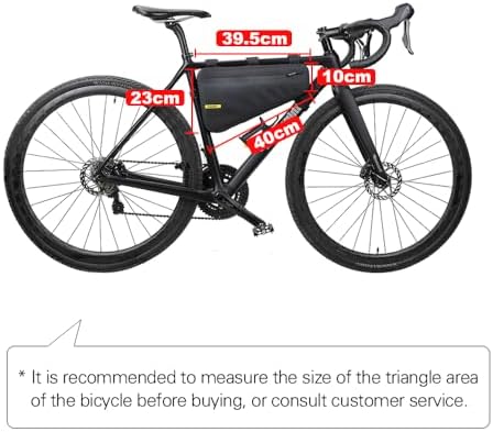 Rhinowalk Bike Frame Bag Bike Triangle Bag Waterproof top Tube Under The Bag, Suitable for Road Mountain Bike Sports, Gravel Bike