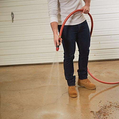 Gilmour 840251-1001 Pro Commercial Hose 3/4 inch x 25 feet, Red | 400 PSI burst strength, leak-proof brass O-ring fittings