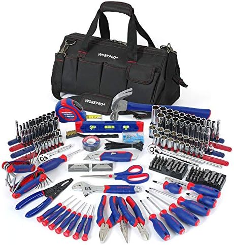 WORKPRO 322-Piece Home Repair Tool Kit With Carrying Bag - Basic Household Hand Tools
