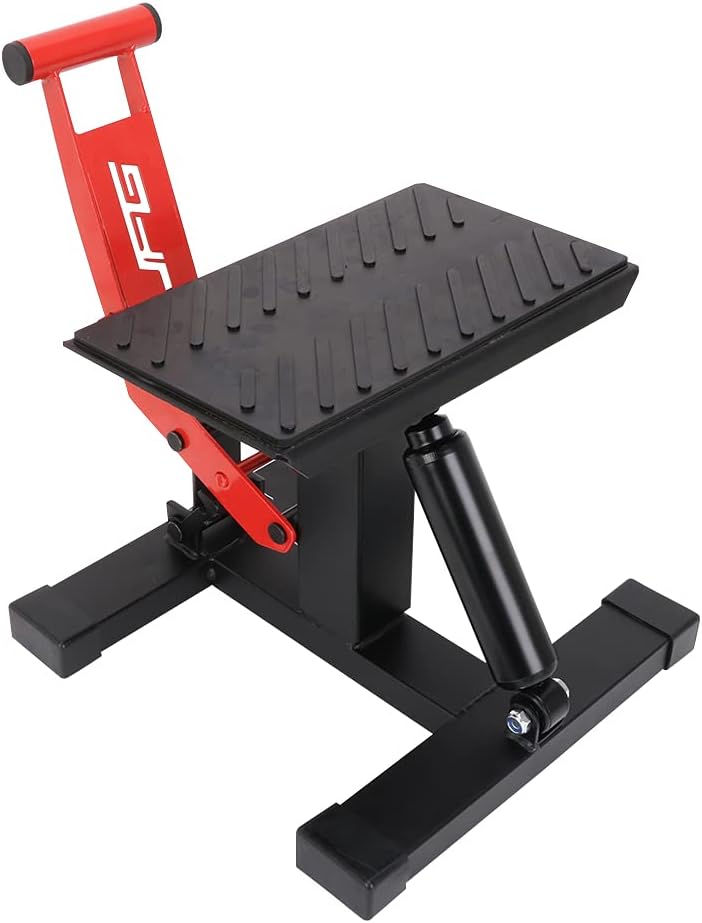 Motorcycle Jack Dirt Bike Stand Lift - Adjustable Hydraulic Lift Save Effort Hoist Table Height Lifting Stand
