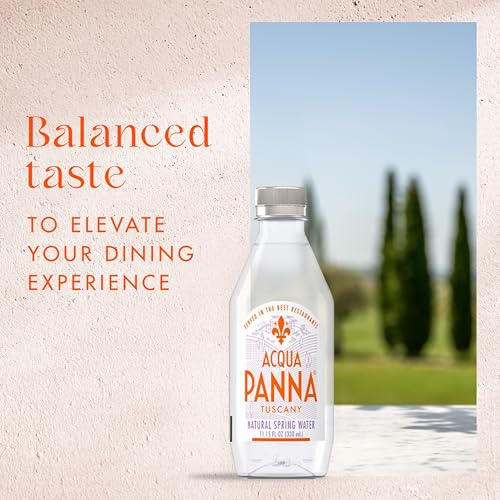 Acqua Panna Natural Spring Water, 16.9 Fl. Oz. Plastic Bottles, Pack of 24