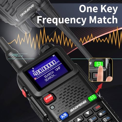Baofeng Radio Ham Radio Handheld UV-5R Upgrade Long Range Rechargeable AR-5RM 10W NOAA Weather Emergency Tactical Two Way Radio with Programming