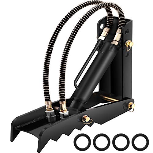 Vevor 18" Hydraulic Backhoe Thumb, 1/2" Thickness Heavy Duty Excavator Thumb, Black Steel Weld On Thumb Attachments with Hydraulic Cylinder