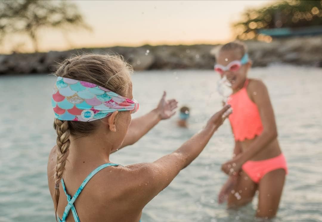 Splash Place SWIM GOGGLES with Fabric Strap - Adult & Kids Swim Goggles - PINKS & PURPLES