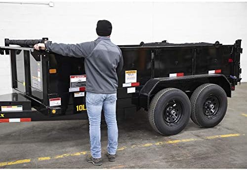 Buyers Products DTR7018 Aluminum Tarp System with Mesh Tarp, 7 x 18 Feet – Dump Body Tarp Kit, Dump Trailer Accessories, Heavy Duty Double-Stitched Hems, Brass Grommets, Telescoping Roller