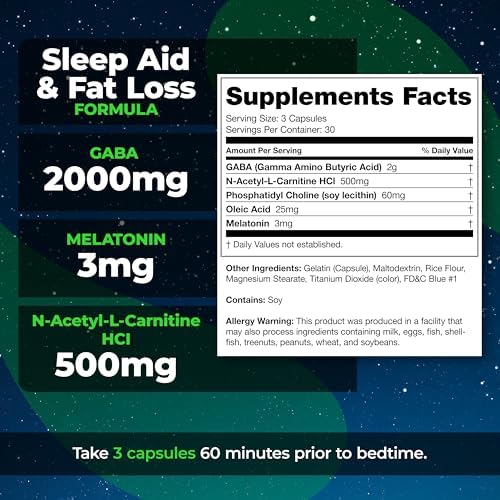 Species Nutrition Somalyze Stimulant Free, Appetite Suppressant with GABA and Melatonin, Gluten Free Caps, 90 Capsules
