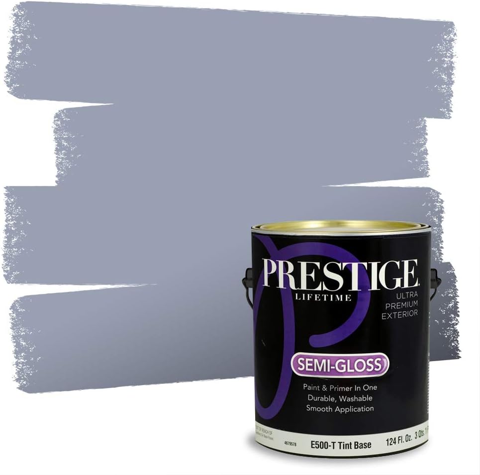 PRESTIGE Paints Exterior Paint and Primer In One, 1-Gallon, Satin, Comparable Match of Sherwin Williams* Blue Nile*