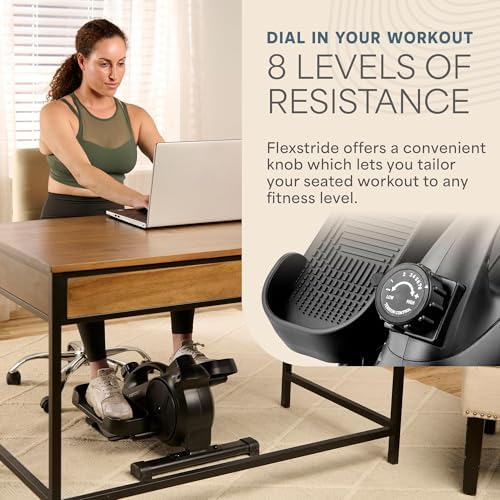 Lifepro Flexstride Under Desk Elliptical with Red Light Therapy Option