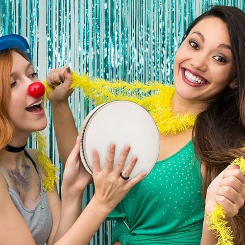Foraineam 10 Inch Hand Drum with Wooden Drumstick Music Wood Frame Drum Musical Rhythm Percussion Instrument